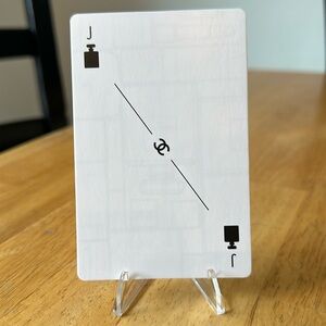 Chanel Collectible Playing Card (Number 5 bottle) Jack with display stand